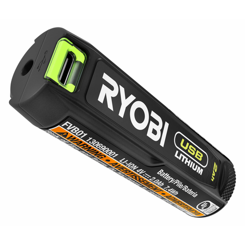 (1) FVB01 - USB LITHIUM 2AH LITHIUM RECHARGEABLE BATTERY