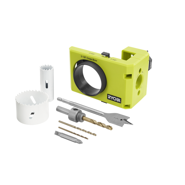 Product photo: RYOBI WOOD-METAL DOOR LOCK INSTALL KIT
