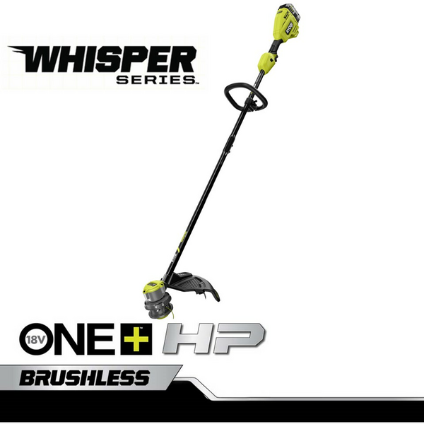 Product photo: 18V ONE+ HP BRUSHLESS WHISPER SERIES 15" STRING TRIMMER KIT