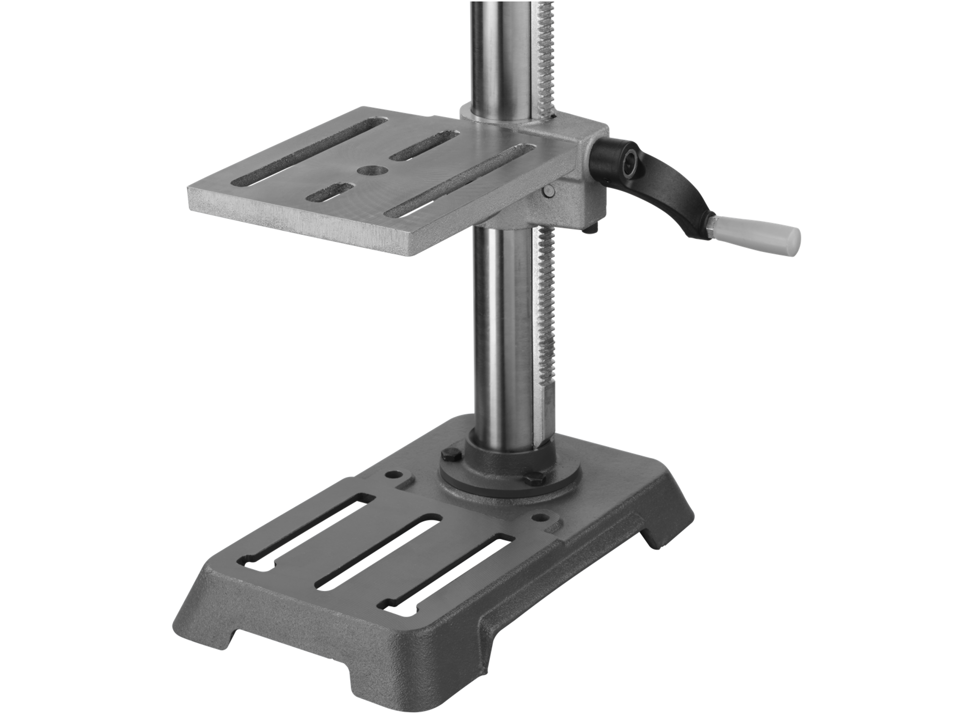 7-5/8 in. x 6-1/2 in. table swivels 360°, tilts up to 45°,
