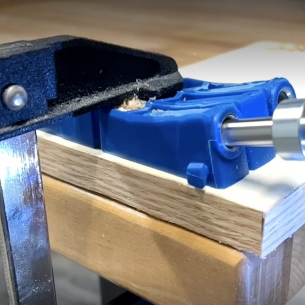 Drilling pocket holes